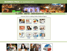 Tablet Screenshot of businessprosofkansascity.com